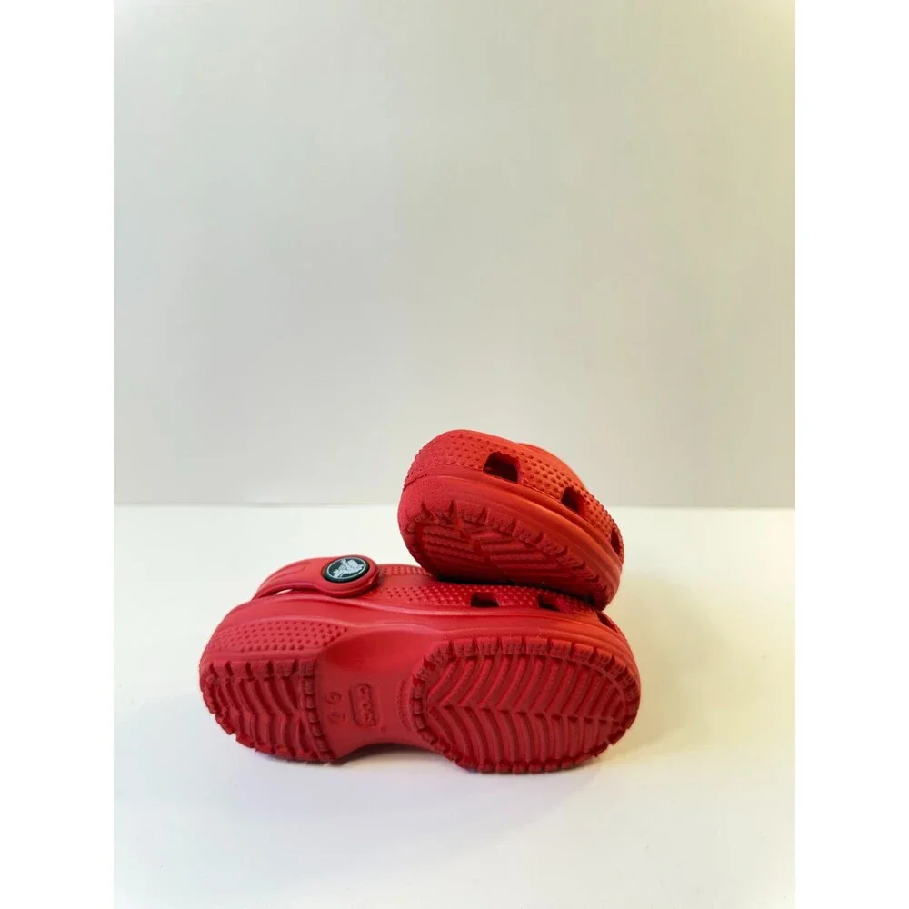 Crocs Toddlers Classic Red Clogs US 7 Kids